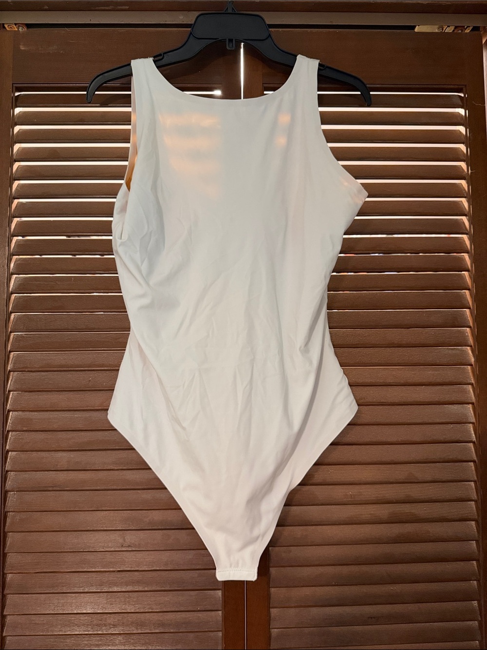 Pinsy Bodysuit White High Neck
